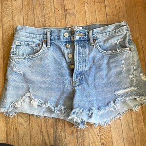 Agolde Parker denim short in swap meet